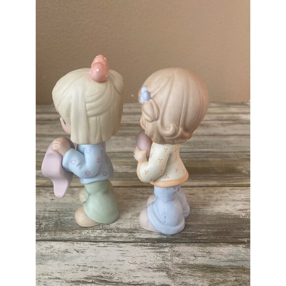 Precious Moments “Best Friends Share the Same Heart” 2-Piece Set #890987 -No Box - Picture 3 of 10